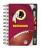 Washington Redskins Deluxe Hardcover, 4 x 6 Inches Notebook and Pen Set, Team Colors (12023-QVC)
