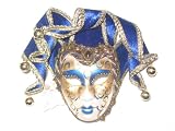 Blue Miniature Jolly Anna Venetian Decorative Mask