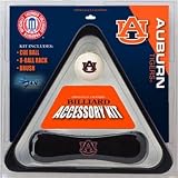 Auburn Tigers Billiard Accessories Kit Pool Cue & Rack