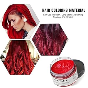 Mofajang Hair Coloring Dye Wax Wine Red Instant Hair Wax