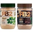 BUY : PB2 Powdered Peanut Butter and Powdered Cocoa Peanut Butter - 85% Less Fat and Calories - 6.5 Oz Each - 2 Pack