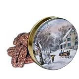 3/4 lb Bavarian Style Cinnamon Roasted Pecans Tin - Currier & Ives