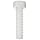 6/6 Nylon Hex Bolt, Plain Finish, Inch, Right Hand