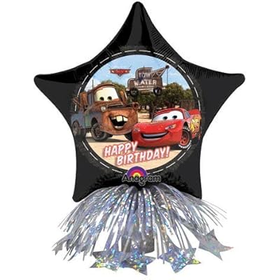 Balloon Star 14 Inch Centerpiece Cars Birthday - Each