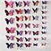 3D Butterfly 12PCS for Blue and 12 PCS For Purple Stickers Making Stickers Wall Stickers Crafts Butterflies