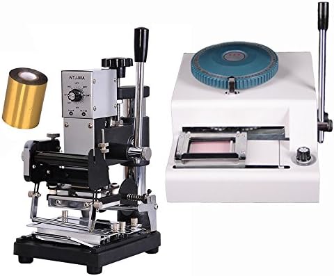Generic Hot Foil Stamping Machine Tipper Bronzing and 70-character Pvc Card Embosser Automatic Foil Advance and Adjustable Foil Paper Feed