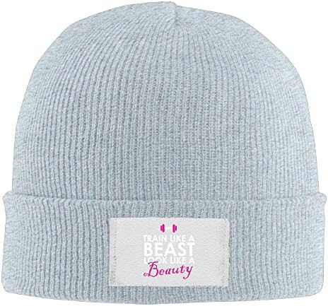 Slouch &amp; Comfort Train Like A Beast, Look Like A Beauty Hot Sale Adult Extension-type Flat &amp; Rib Knit Fleece Beanie