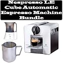 Nespresso C185W LE Cube Automatic Espresso Machine Bundle