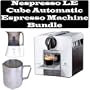 Nespresso C185W LE Cube Automatic Espresso Machine Bundle