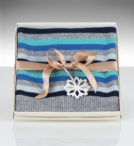 Autograph Pure Cashmere Bold Stripe Shawl Gift