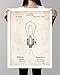 EDISON LIGHT BULB POSTER 1882 Thomas Edison Electric Lamp Us Patent Art Poster Print Inventor Genius Reproduction Gift (5