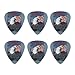 Patriotic Eagle Rockets Red Glare American Flag Novelty Guitar Picks Medium Gauge - Set of 6