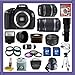 Canon EOS Rebel T3i 18 MP CMOS APS-C Sensor DIGIC 4 Image Processor Digital SLR Camera with EF-S 18-55mm f/3.5-5.6 IS II Zoom Lens & EF-S 55-250mm f/4.0-5.6 IS II Telephoto Zoom Lens + EF 50mm f/1.8 II + 500mm Preset Telephoto Lens + Super Wide Angle Lens + 2x Telephoto Lens + Macro Lens Set + UV Filter, CPL Filter, FLD Filter Kit + 32 GIG Deluxe Accessory Kit