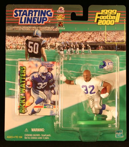 RICKY WATTERS / SEATTLE SEAHAWKS 1999-2000 NFL Starting Lineup Action Figure & Exclusive NFL Collector Trading Card