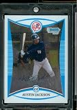 2008 Bowman Chrome Prospects # BP50 Austin Jackson RC - New York Yankees (XRC - Extended Rookie Card) - MLB Baseball Card in Protective Screw Down Display Case!