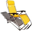 Strathwood Anti-Gravity Adjustable Recliner, Sunflower with Silver Frame
