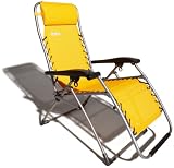 Outdoor Living : Strathwood Anti-Gravity Adjustable Recliner, Sunflower with Silver Frame