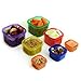 Live Smart Kitchen 7 Piece Multi-Colored Portion Control Container Kit with Guide, Leak Proof
