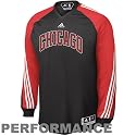 Chicago Bulls adidas Black On-Court Long Sleeve Shooting Shirt