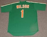 MOOKIE WILSON New York Mets 1985 Majestic Cooperstown Throwback "St. Patty's Day" Baseball Jersey, LARGE