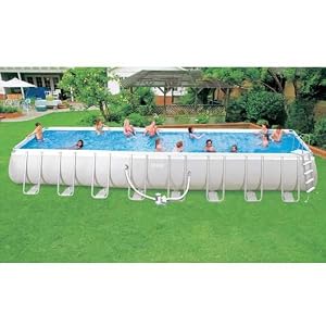 Intex Ultra Frame 18-by-9-Foot-by-52-Inch Rectangular Pool Set