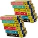 Epson Stylus Photo PX720WD compatible printer ink cartridges - 12 pack (2 Black, 2 Cyan, 2 Magenta, 2 Yellow, 2 Light Cyan, 2 Light Magenta). Maximum yield 0801-6 (0807 Multipack) compatible cartridges, latest version chips.