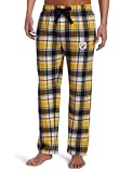 NFL Men's Pittsburgh Steelers Legend Flannel Pants (Black/Gold, Small)