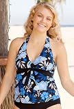 Beach Belle® Blue Maui Size Swimsuit