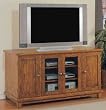 Antique Oak Wide Video Console By Powell Furniture