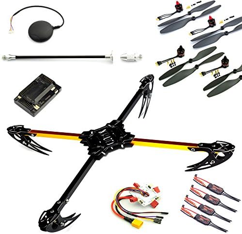 Dihanrc X600 Folding FPV Quadcopter Frame + Apm2.6 Flight Controller + Neo-6m GPS + Emax Mt2213 935kv Motor + Emax 25a ESC + 1045 Nylon Propeller