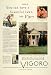 1931 Ad Swift & Co Vigoro Hollyhocks Alcea Flowers Edgar A Guest House Detroit - Original Print Ad