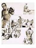 Comic Strip Biography of Henry Cooper Giclee Poster Print by English School, 18x24