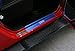 Nicebee One set of 4 pcs Aluminum alloy Front & Rear Door Sill Protector Scuff Plate Entry Guards For 2007-2016 Jeep Wrangler JK 4 Door Blue