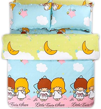 Cliab Little Twin Stars Bedding Cover Set 100% Cotton 5 Pieces