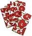 DII Field of Poppies Napkin, Set of 6
