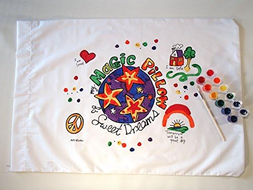 "My MAGIC Pillow of Sweet Dreams" Pillowcase Painting Kit - reassures your child they are safe & loved as they fall asleep!