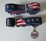 Washington Nationals Pet Set Dog Leash Collar Id Medium