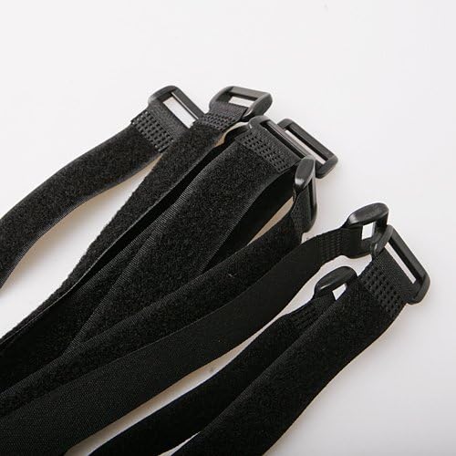 Toolmall 2*60cm Reusable Adjusted Velcro Tie Down Straps Tie Hook Loop Strap Band for Toys Bags Luggage Strap ,50 Pcs