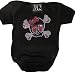 Micro Me One Piece Babygirl Skull - Black, 6-12 Months