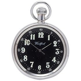 Buy Arabic Black Face Mechanical Pocket Watch by Woodford by Woodford