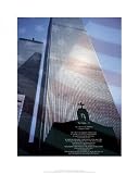 World Trade Center (Psalms 23) Gold Wood-Mounted Art Poster Print - 16