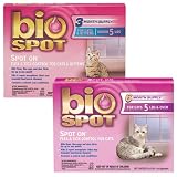 Farnam Bio Spot Topical Flea and Tick Control for Cats under 5 lbs - 3 Pack