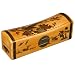 Handmade Yellow Leather 16" Painted "Graceful Phoenix" Saddle-Lid Storage / Gift Box With Gold Flourishes