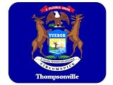 US State Flag - Thompsonville, Michigan (MI) Mouse Pad