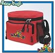 Peace Frog Lunch Box Cooler Bag Insulated Red Super Cool - Top Quality Unique Lunchbox or Red Cushioned Travel Bag