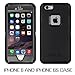 Yesgo iPhone 6 Plus case, Heavy Duty Tough Shockproof Cover with Belt Clip Kickstand and Built-in Screen Protector for Apple iPhone 6/6s - Black