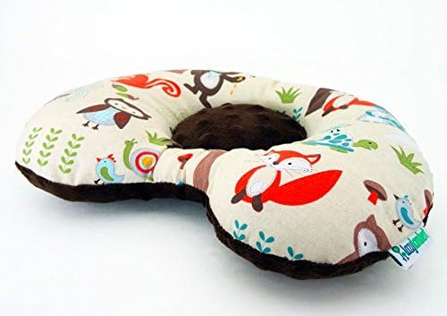 Baby Support Pillow Helps Correct Flat Spots - Made By Hand in the Usa - Animals