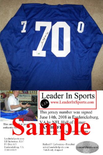 Sam Huff Autographed Jersey - New York Giants