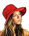 NYFASHION101 Women's Bow Accent Crushable Packable Up Brim Beach Sun Hat