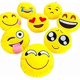 YINGGG Mini Emoji Cushion Pillow, Set of 8 (Style 2)
